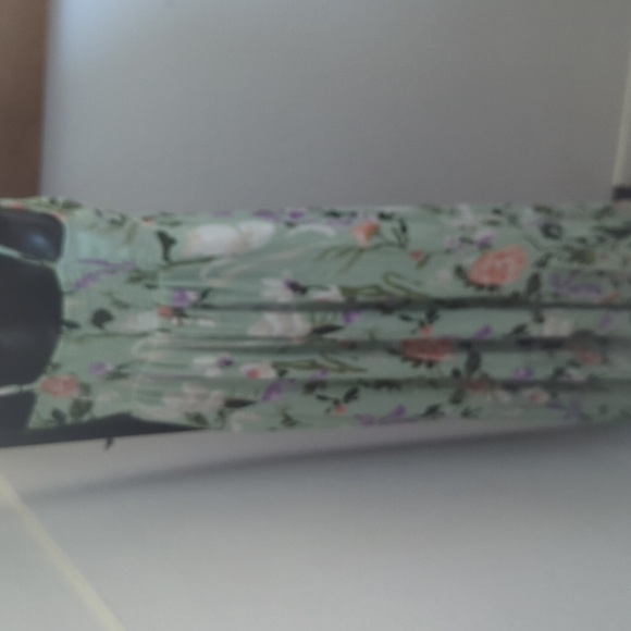 🍋✨ Abercrombie And Fitch Ruched Crinkle Floral Maxi Dress Size Small - Picture 6 of 7